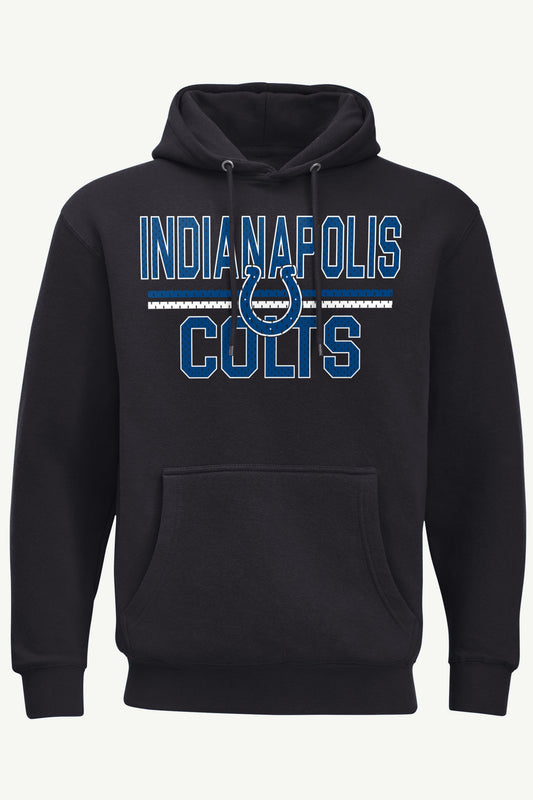 MENS INDIANAPOLIS COLTS MESH LOOK HOODIE
