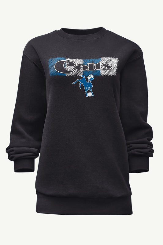 WOMENS INDIANAPOLIS COLTS COLOR SHADING SWEATSHIRT