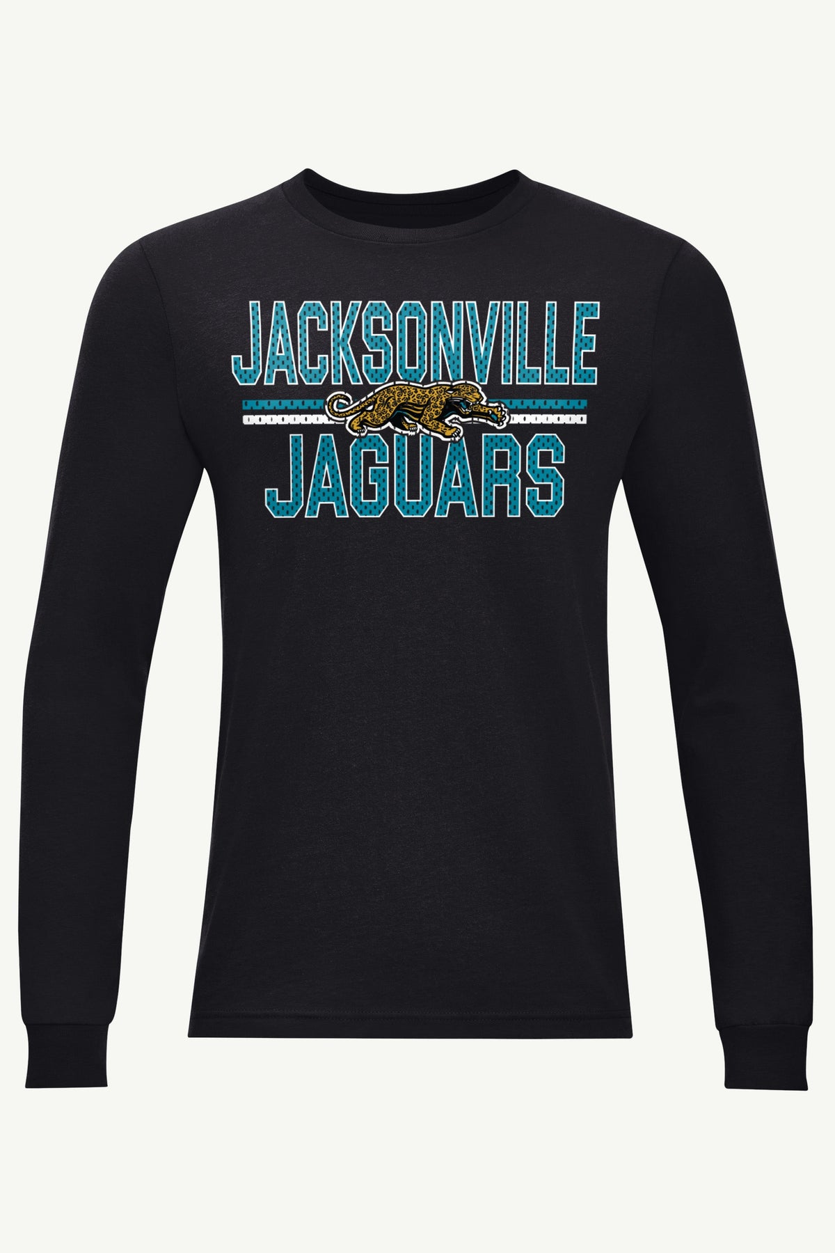 MENS JACKSONVILLE JAGUARS MESH LOOK RETRO LONG SLEEVE T SHIRT