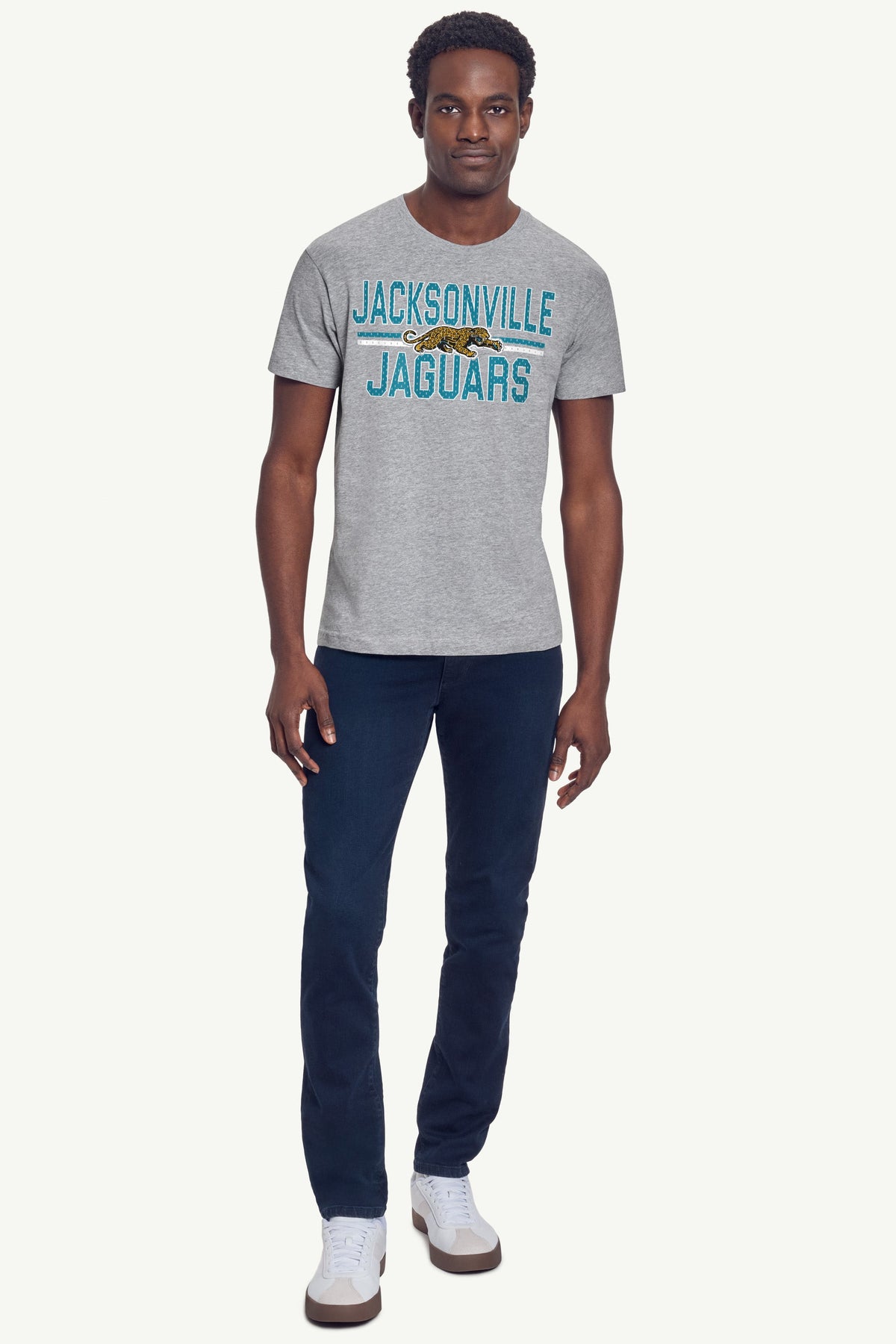 MENS JACKSONVILLE JAGUARS MESH LOOK RETRO T SHIRT