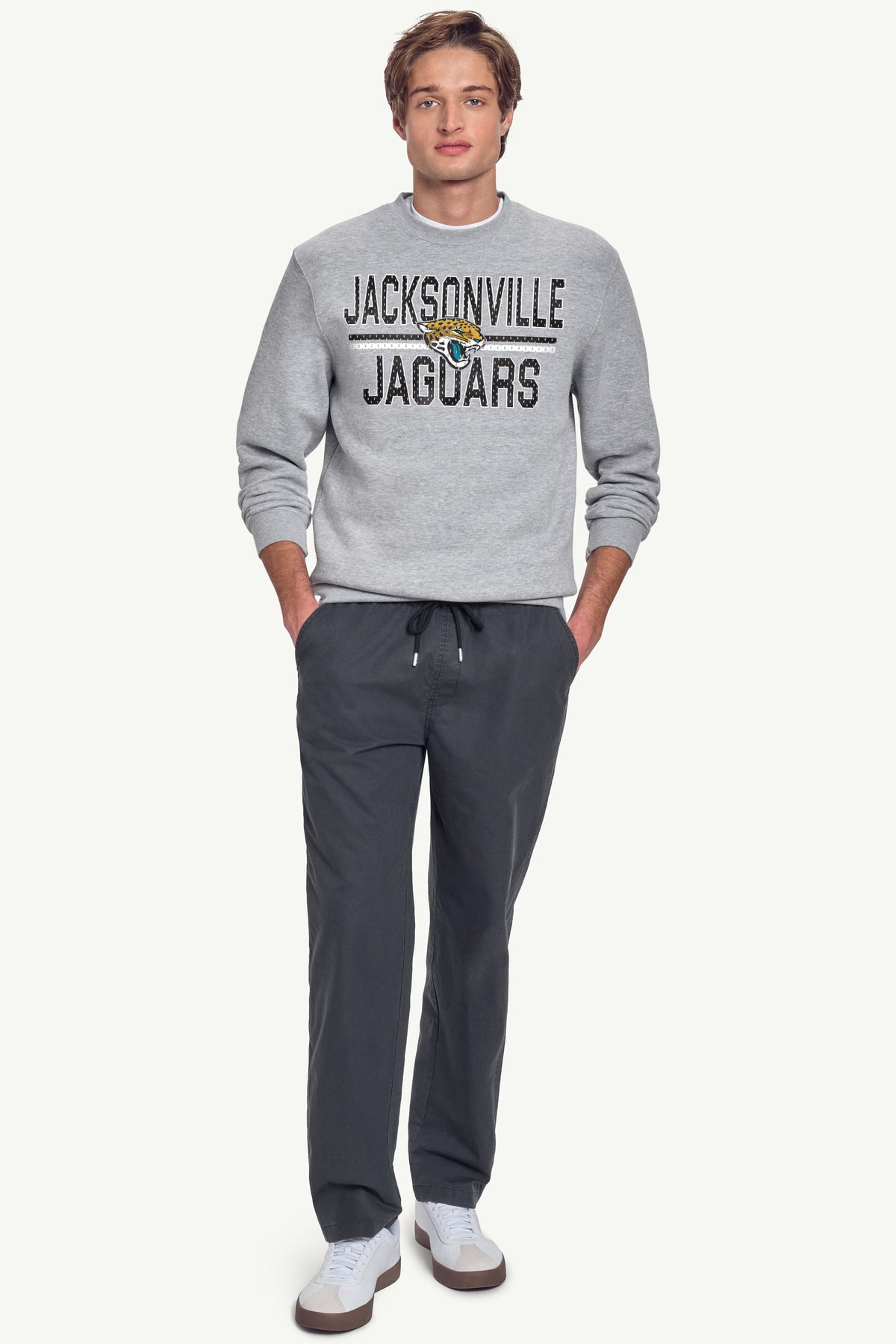 MENS JACKSONVILLE JAGUARS MESH LOOK SWEATSHIRT