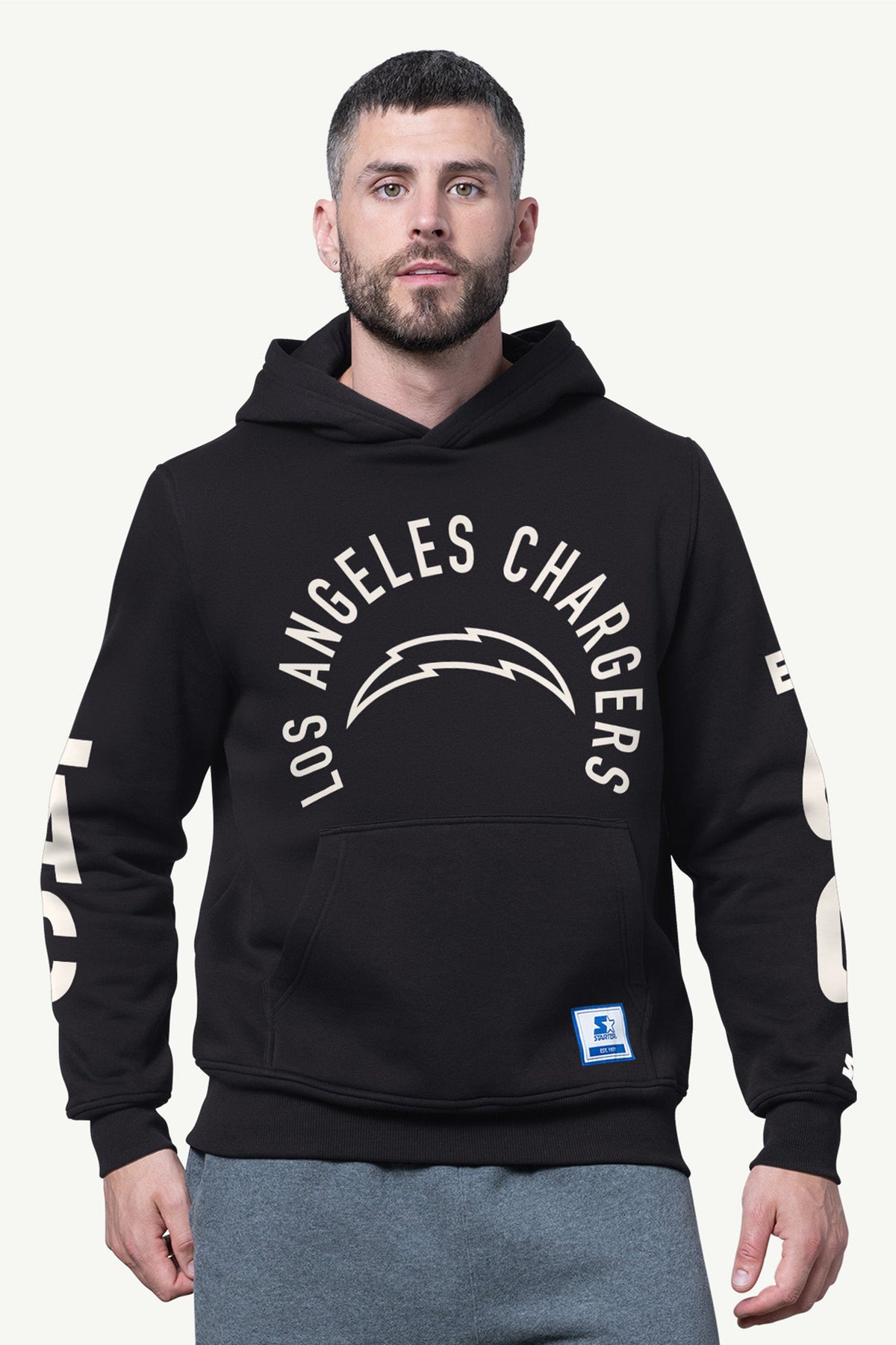 MENS LOS ANGELES CHARGERS HANDOFF FLEECE HOODIE