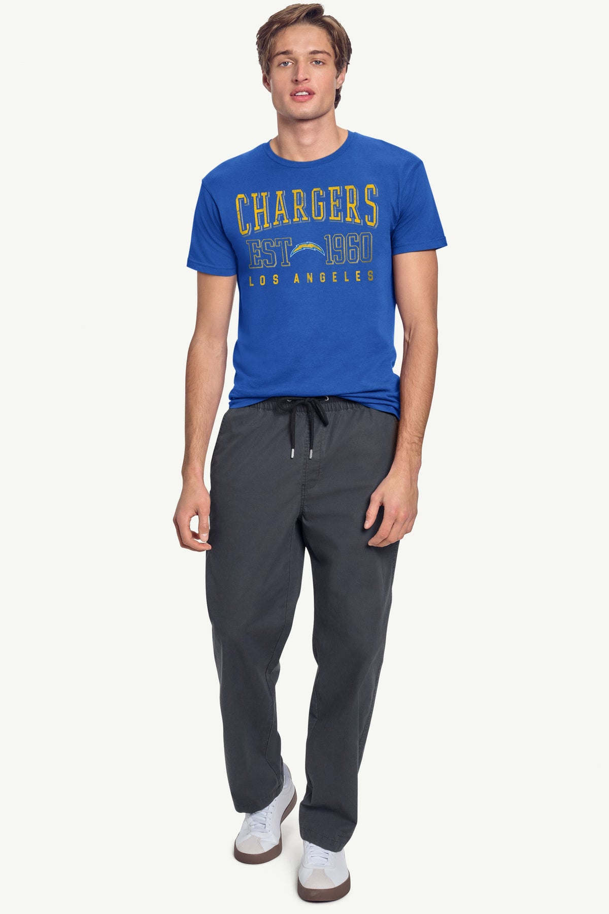 MENS LOS ANGELES CHARGERS RETRO T SHIRT