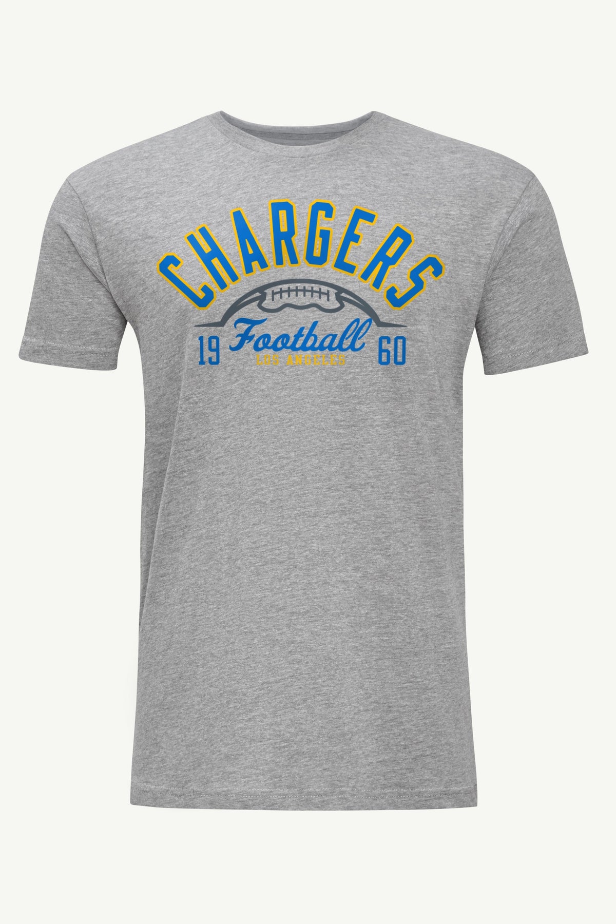 MENS LOS ANGELES CHARGERS HALF BALL T SHIRT