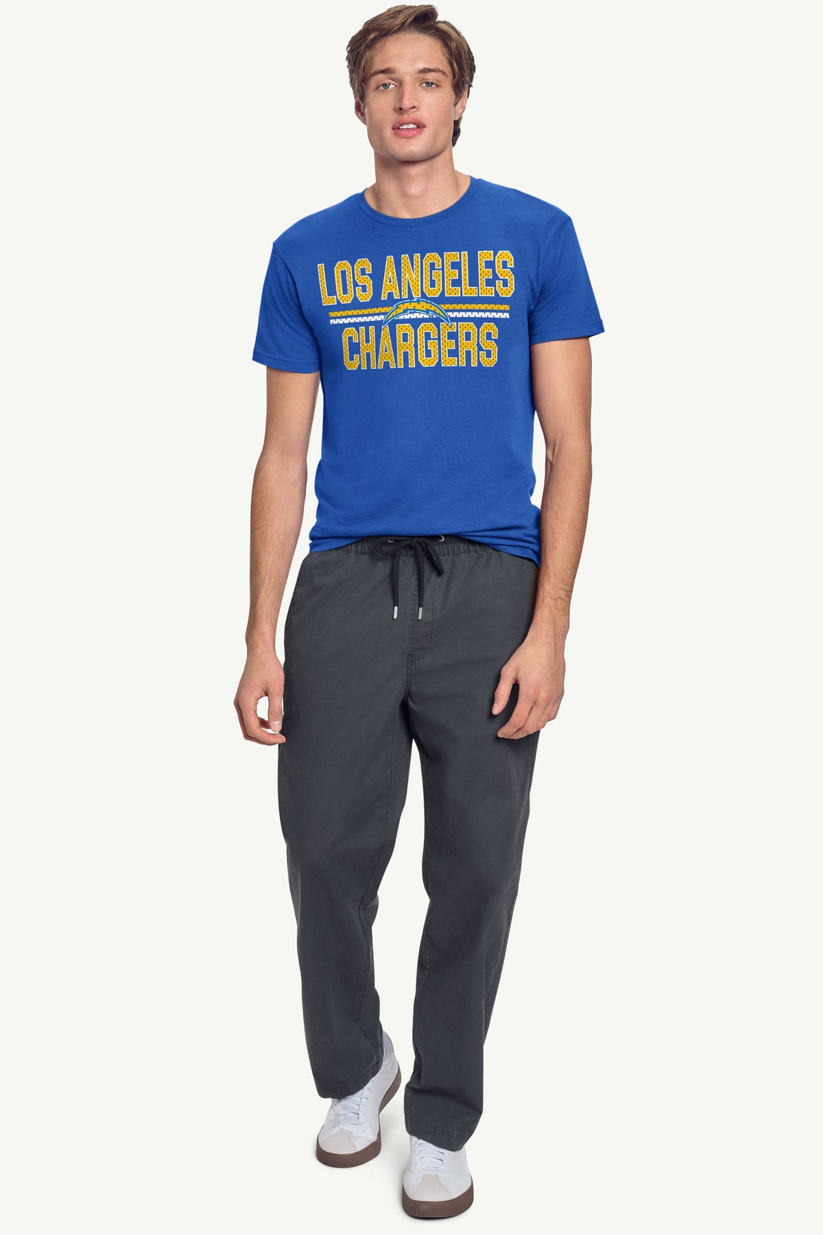 MENS LOS ANGELES CHARGERS MESH LOOK T SHIRT