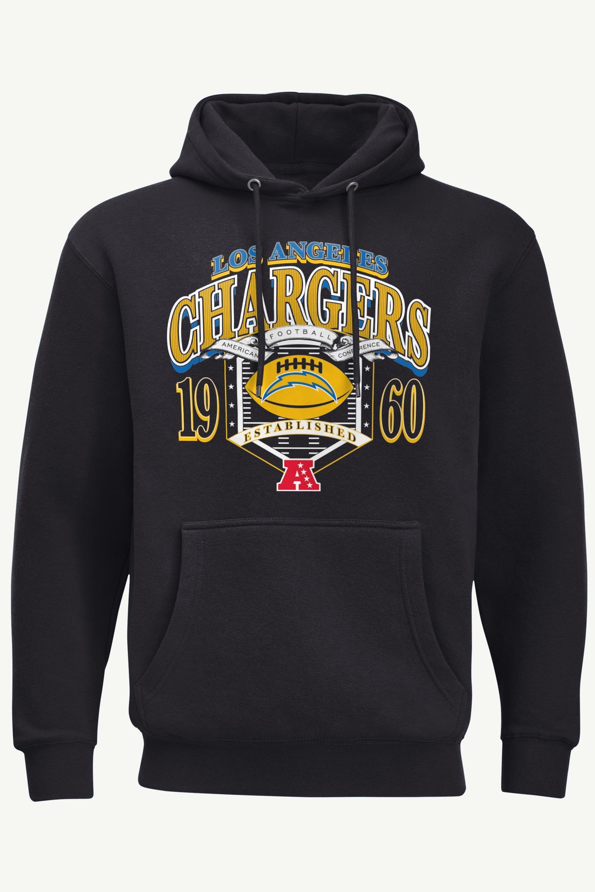 MENS LOS ANGELES CHARGERS 80s INSPIRED FIELD HOODIE