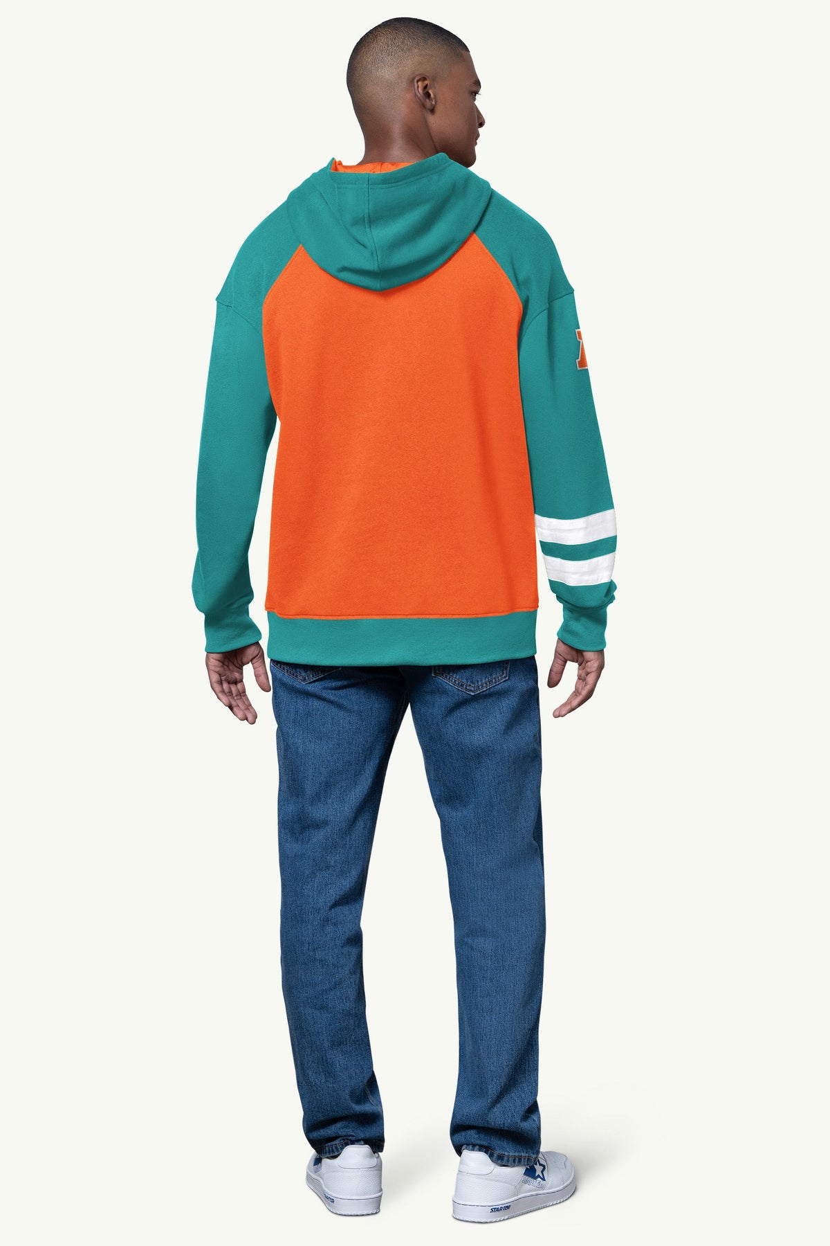 MENS MIAMI DOLPHINS INTERCEPTION COLORBLOCK HOODIE