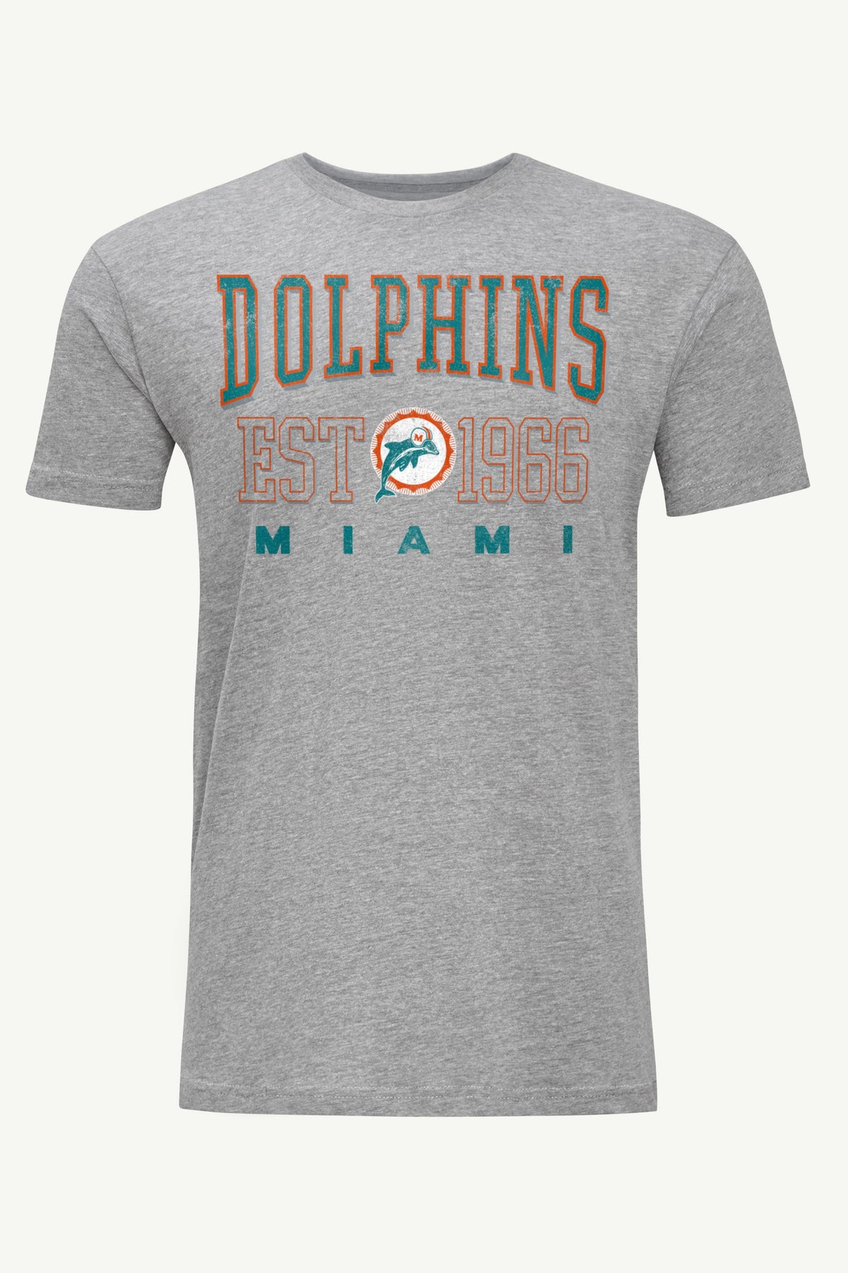 MENS MIAMI DOLPHINS RETRO T SHIRT