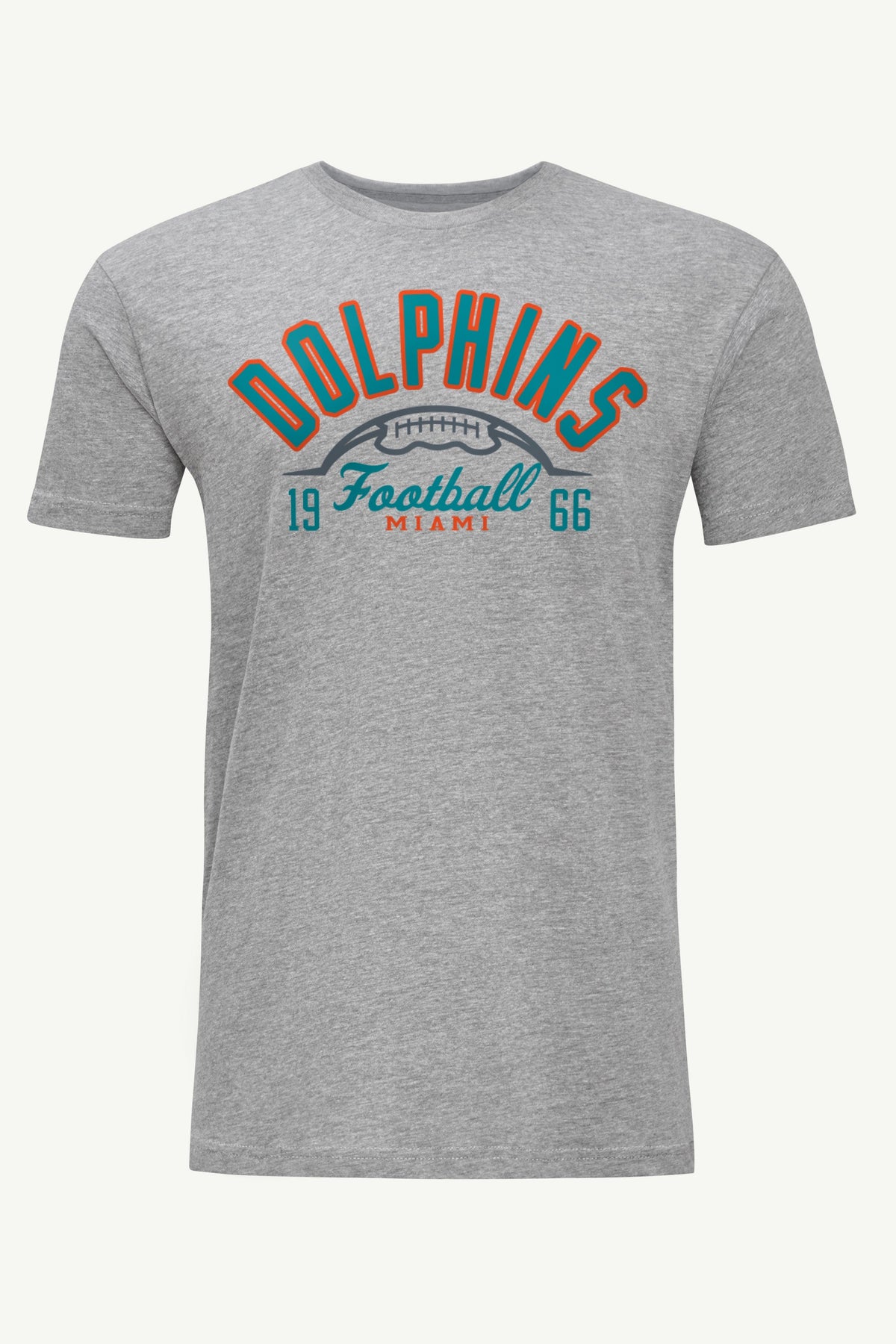 MENS MIAMI DOLPHINS HALF BALL T SHIRT