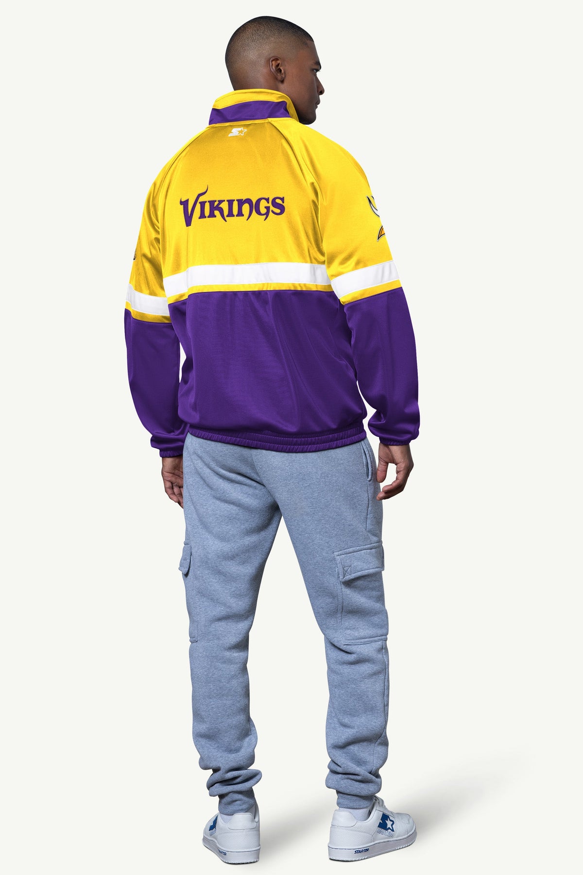 MENS MINNESOTA VIKINGS VETERAN TRACK JACKET