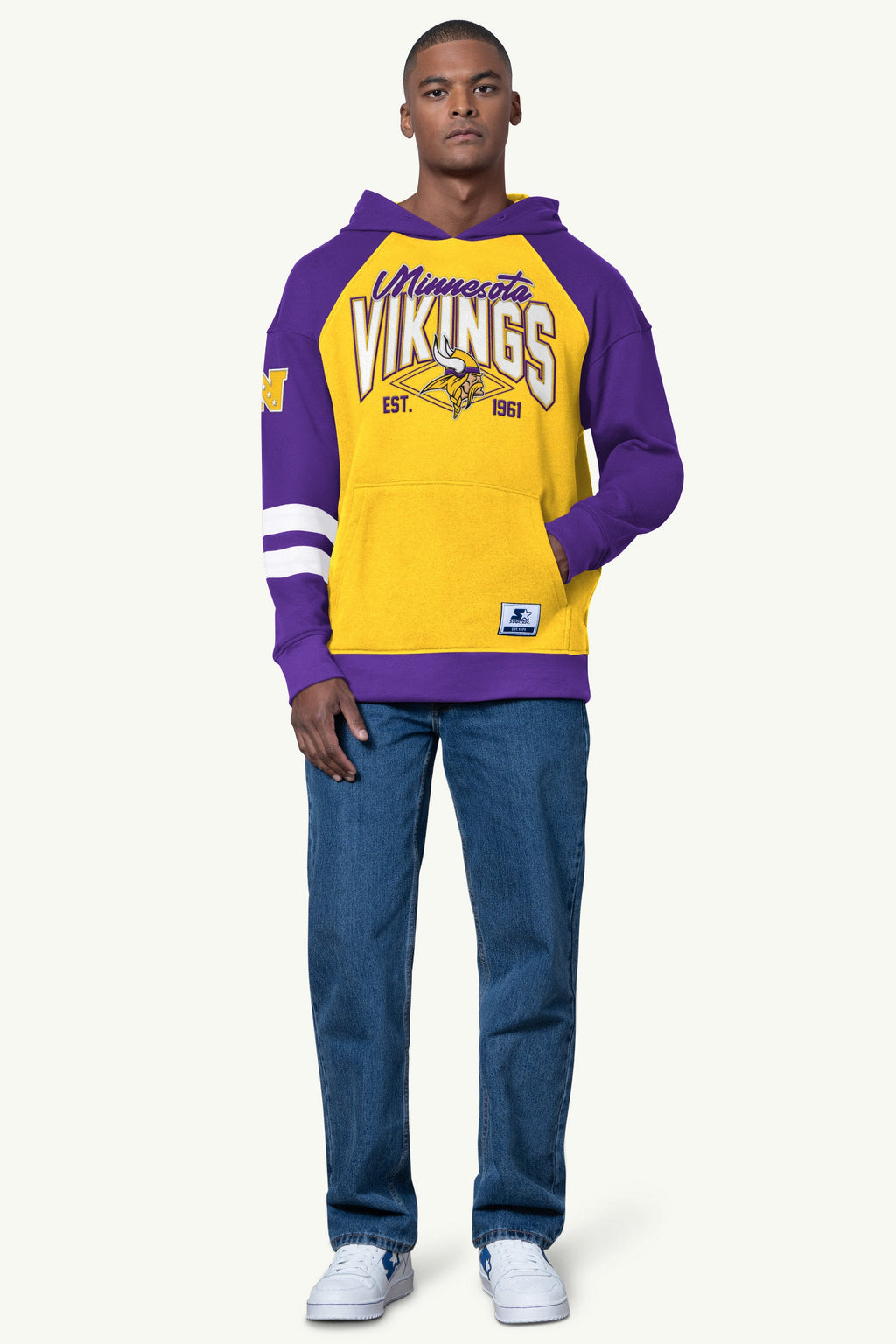 MENS MINNESOTA VIKINGS INTERCEPTION COLORBLOCK HOODIE