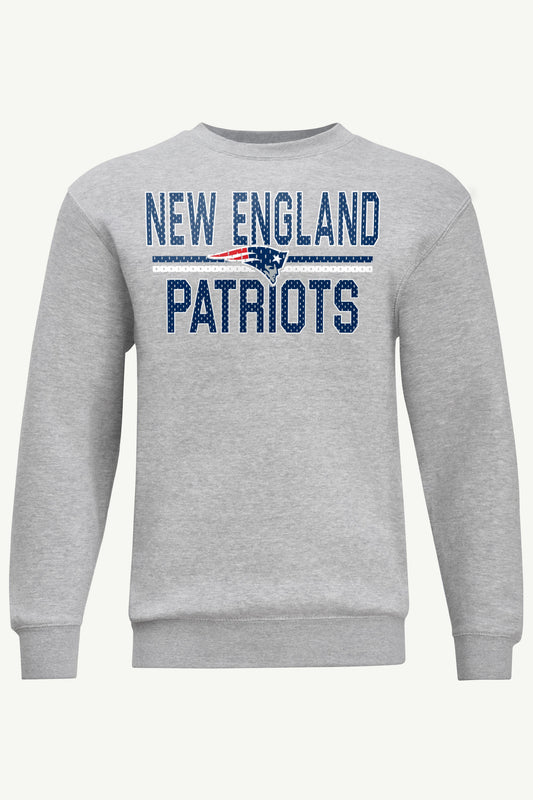 MENS NEW ENGLAND PATRIOTS MESH LOOK SWEATSHIRT