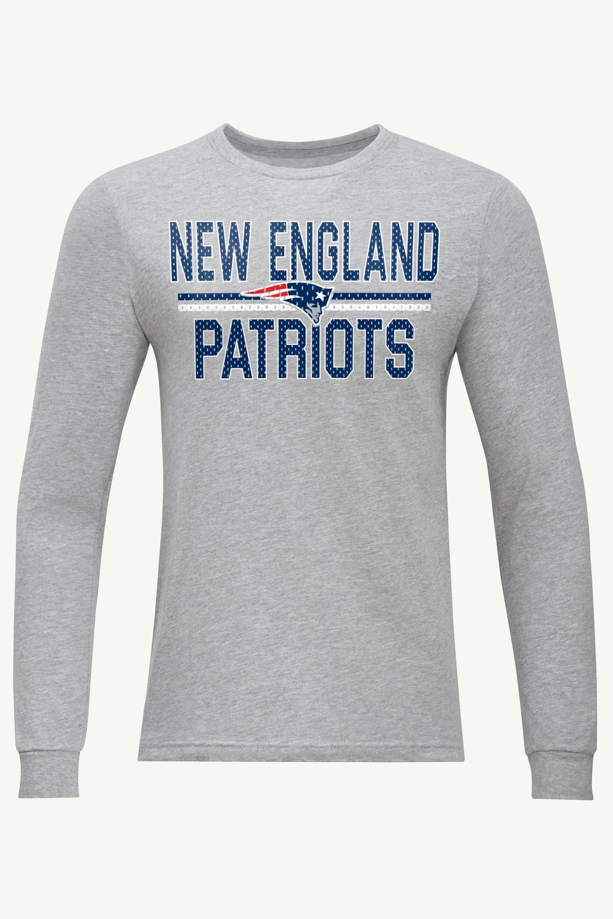 MENS NEW ENGLAND PATRIOTS MESH LOOK LONG SLEEVE T SHIRT