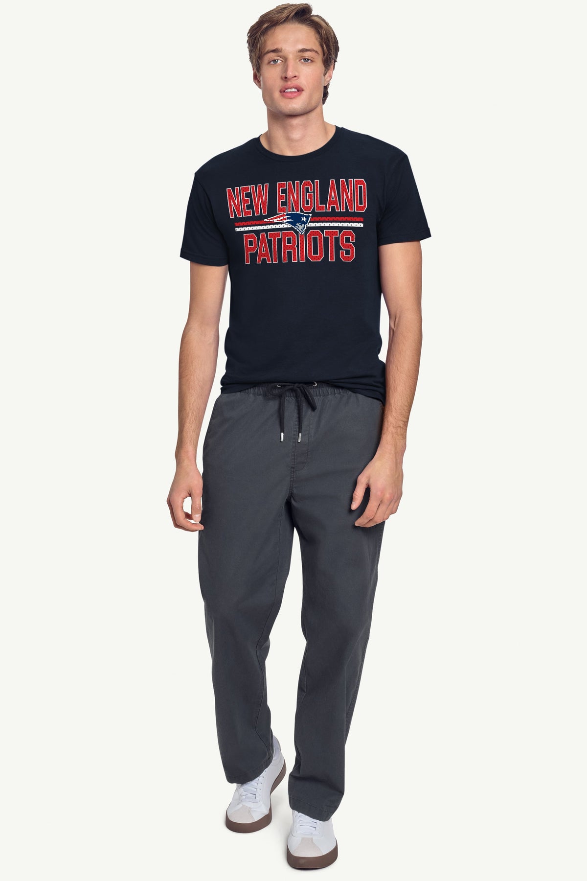 MENS NEW ENGLAND PATRIOTS MESH LOOK T SHIRT