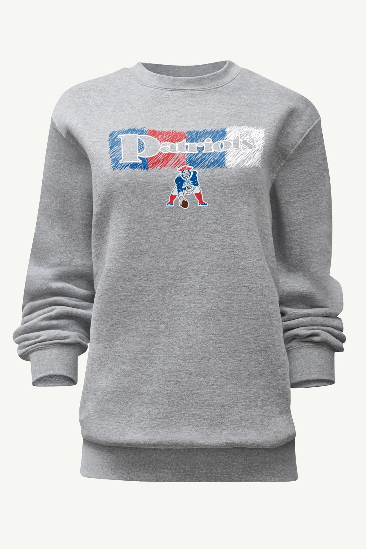 WOMENS NEW ENGLAND PATRIOTS COLOR SHADING SWEATSHIRT