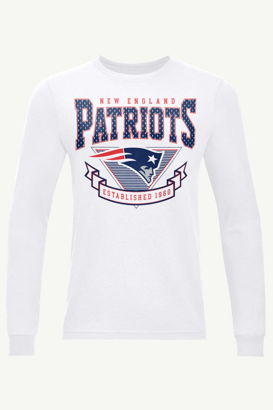 MENS NEW ENGLAND PATRIOTS 80's INSPIRED LONG SLEEVE T SHIRT