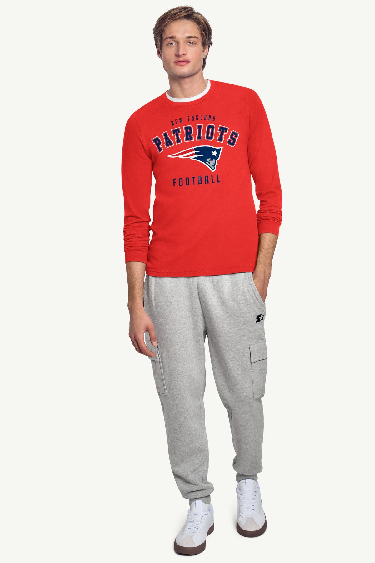MENS NEW ENGLAND PATRIOTS LONG SLEEVE T SHIRT