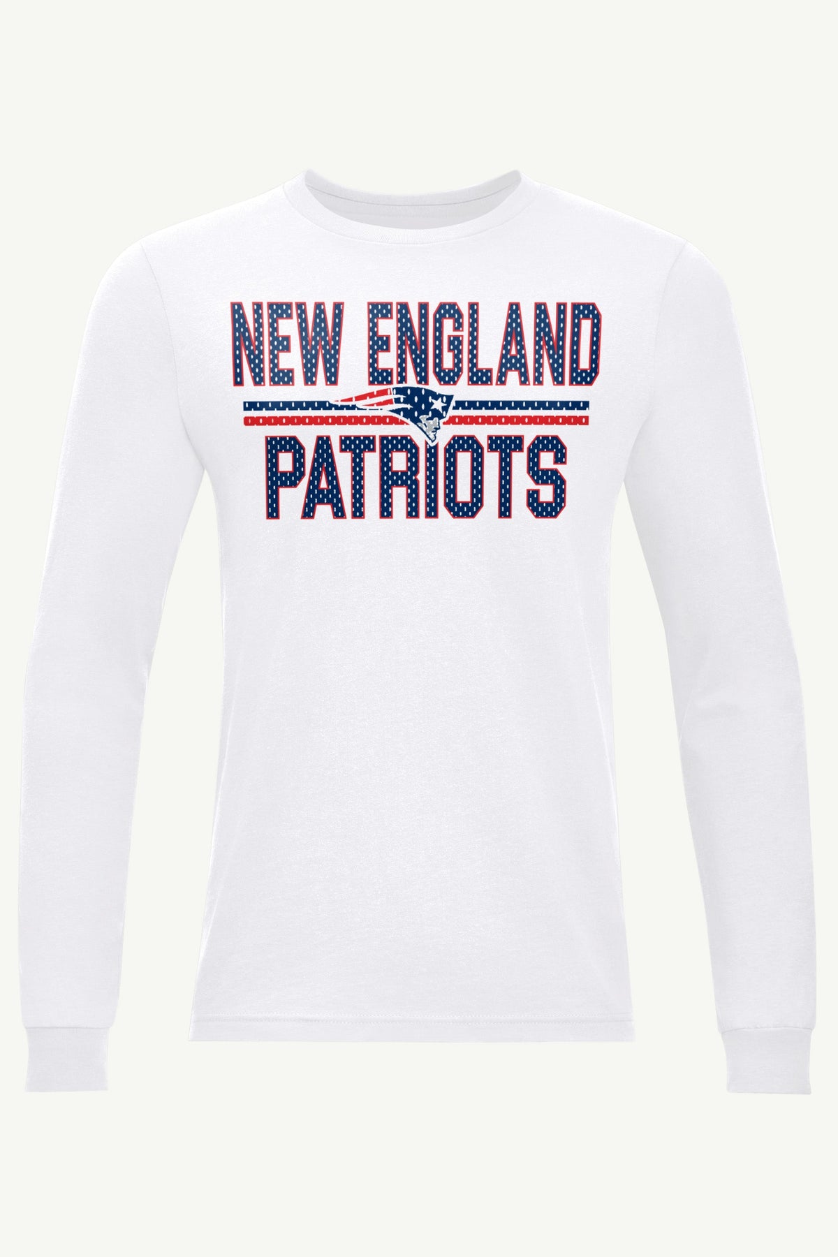 MENS NEW ENGLAND PATRIOTS MESH LOOK LONG SLEEVE T SHIRT