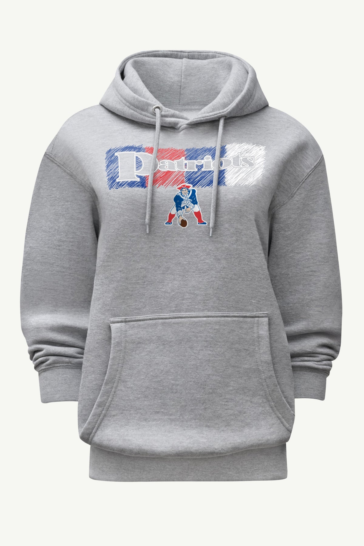WOMENS NEW ENGLAND PATRIOTS COLOR SHADING HOODIE
