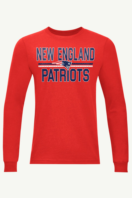 MENS NEW ENGLAND PATRIOTS MESH LOOK LONG SLEEVE T SHIRT