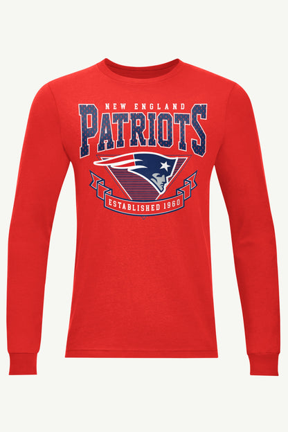 MENS NEW ENGLAND PATRIOTS 80's INSPIRED LONG SLEEVE T SHIRT