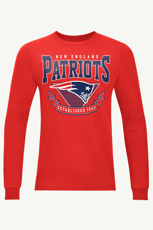 MENS NEW ENGLAND PATRIOTS 80's INSPIRED LONG SLEEVE T SHIRT
