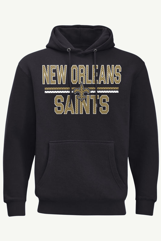MENS NEW ORLEANS SAINTS MESH LOOK HOODIE