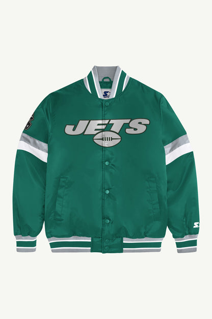 NEW YORK JETS HOME GAME VARSITY JACKET
