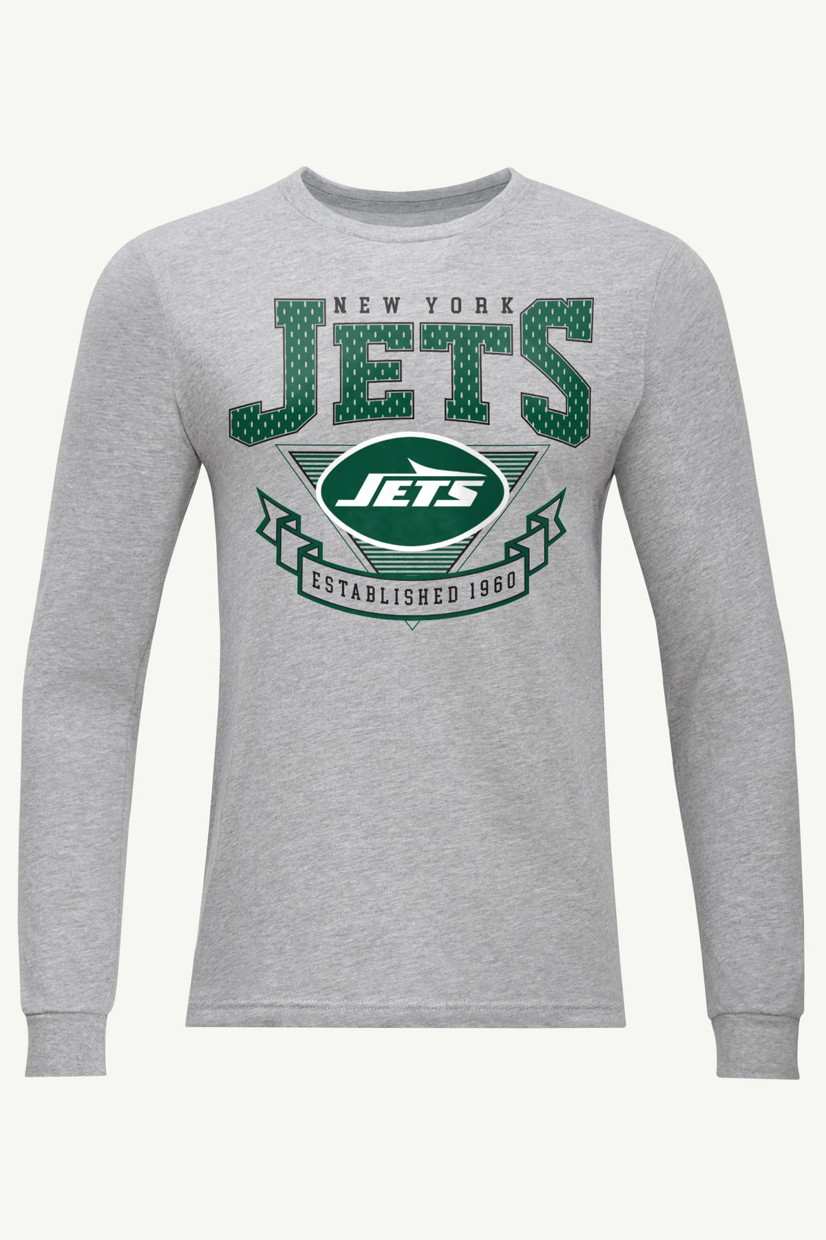 MENS NEW YORK JETS 80's INSPIRED LONG SLEEVE T SHIRT