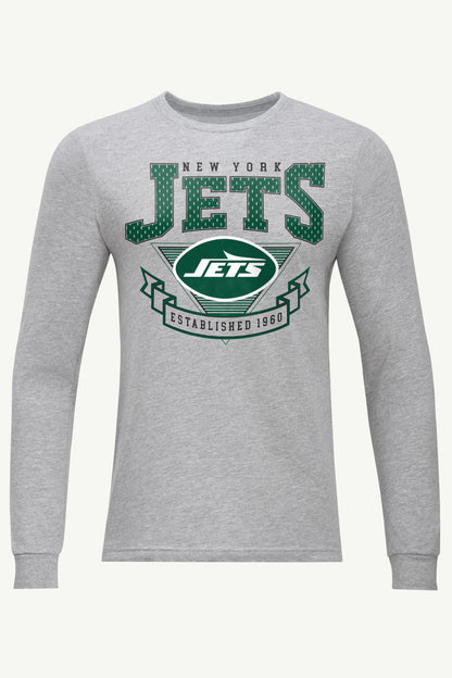 MENS NEW YORK JETS 80's INSPIRED LONG SLEEVE T SHIRT