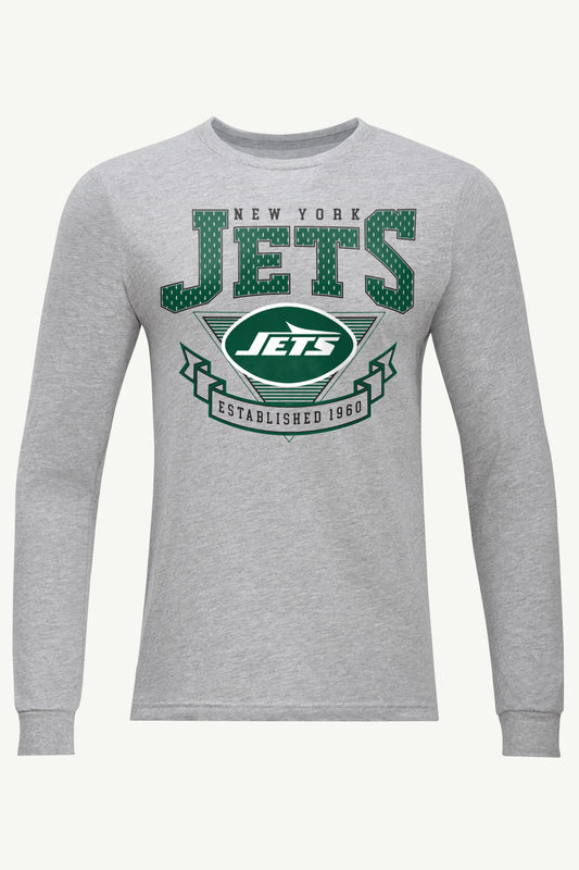 MENS NEW YORK JETS 80's INSPIRED LONG SLEEVE T SHIRT