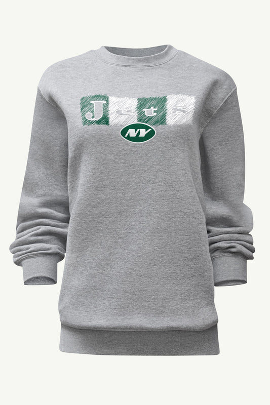 WOMENS NEW YORK JETS COLOR SHADING SWEATSHIRT