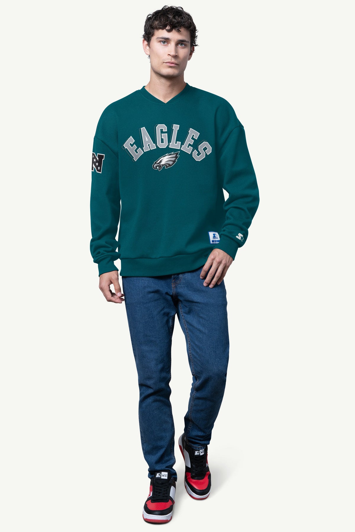 MENS PHILADELPHIA EAGLES PIQUE PULLOVER