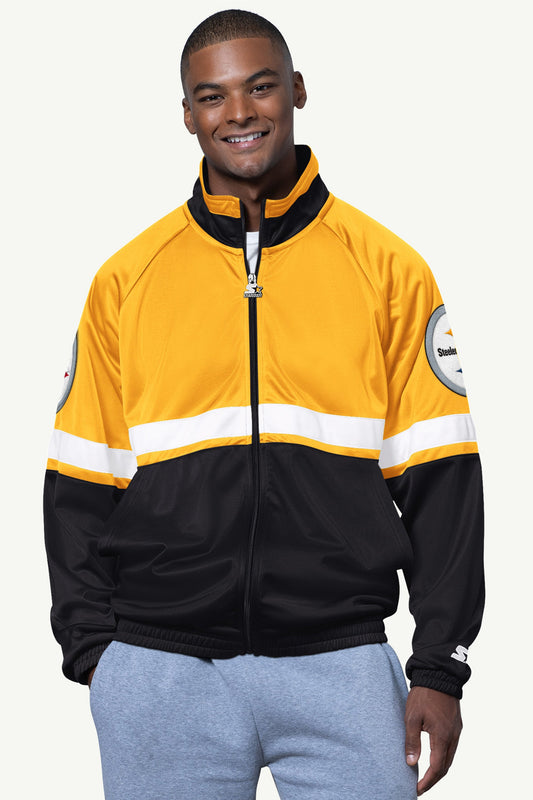 MENS PITTSBURGH STEELERS VETERAN TRACK JACKET