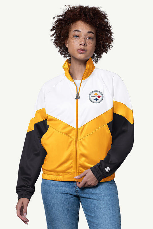 WOMENS PITTSBURGH STEELERS TEAMWORK TRACK JACKET
