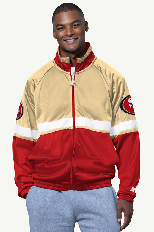 MENS SAN FRANCISCO 49ERS VETERAN TRACK JACKET