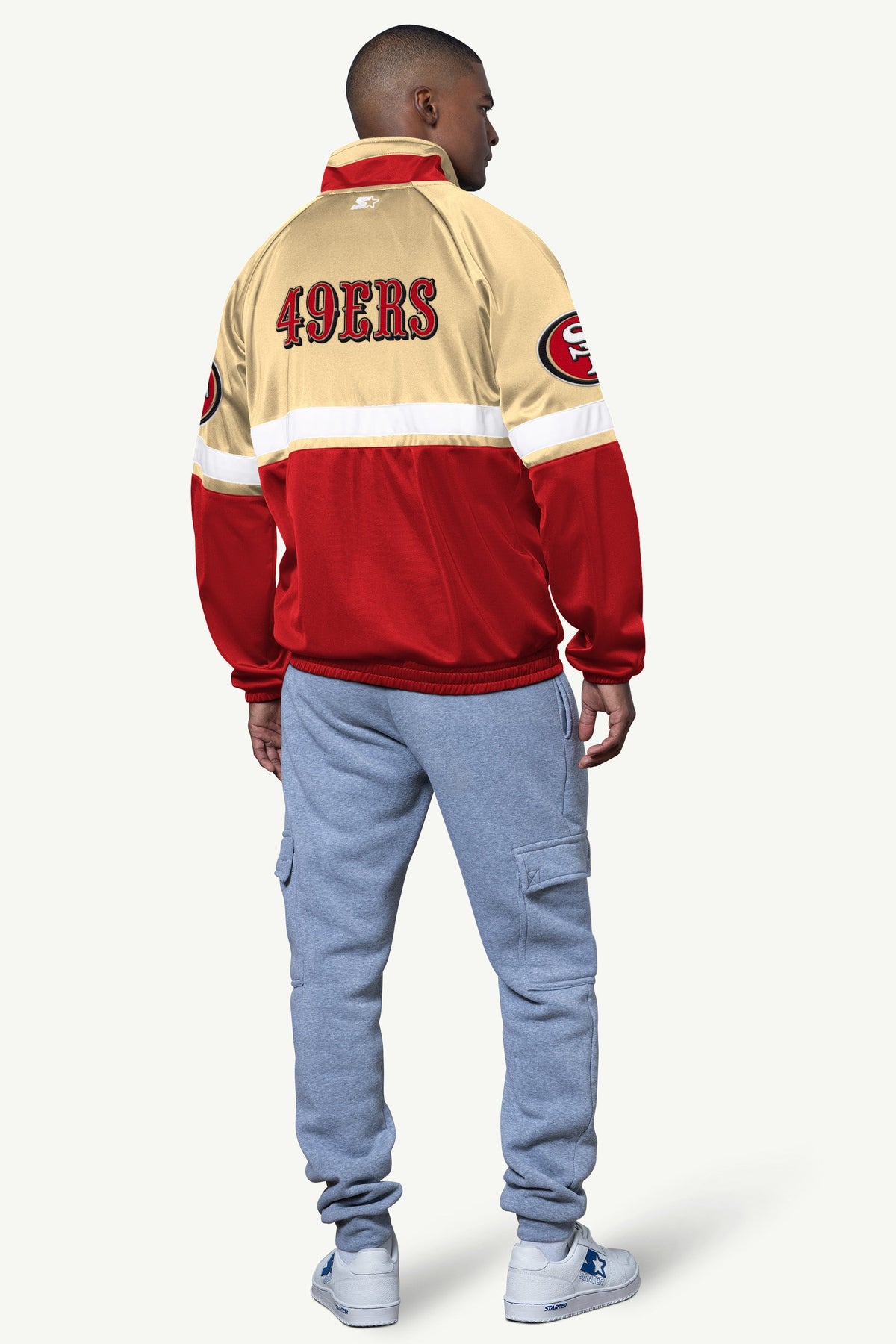 MENS SAN FRANCISCO 49ERS VETERAN TRACK JACKET