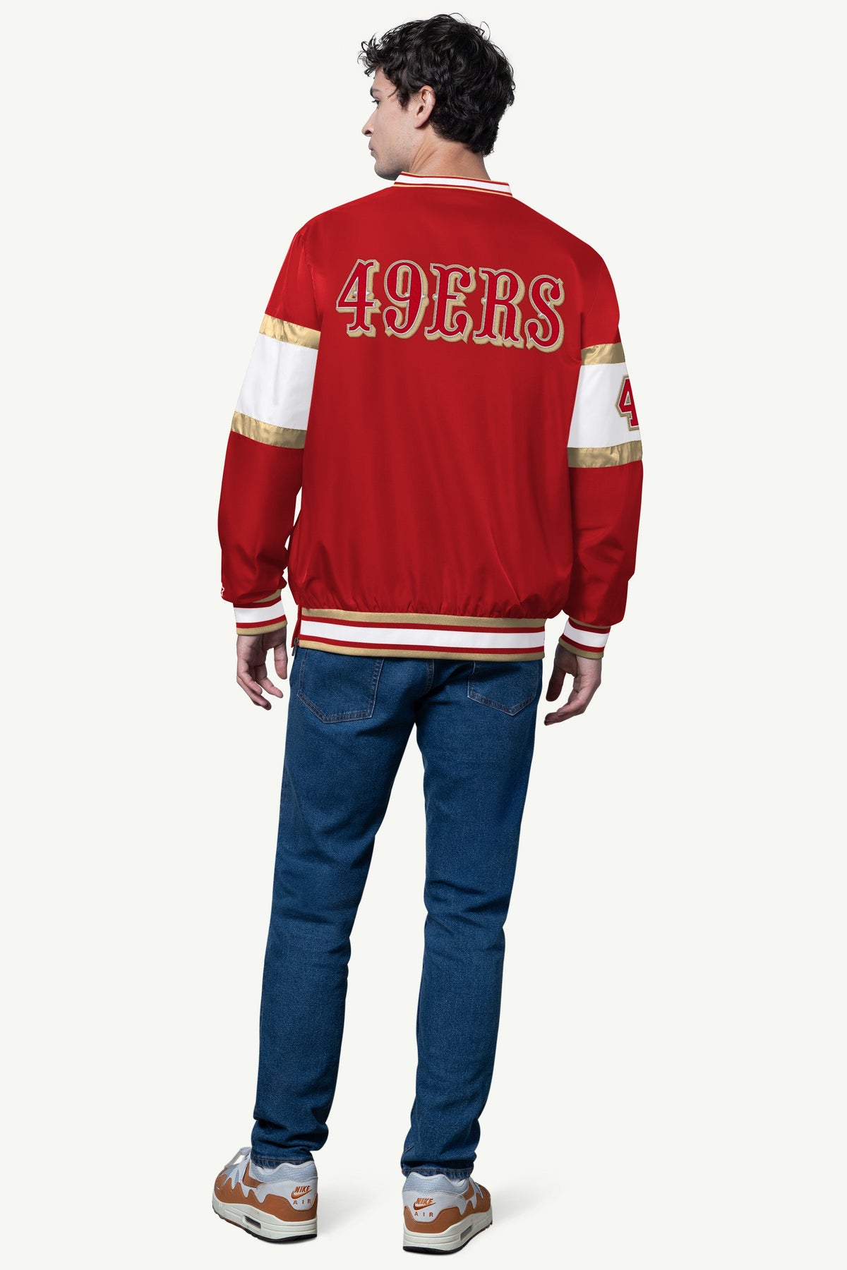 MENS SAN FRANCISCO 49ERS SIGNAL COLLAR PULLOVER