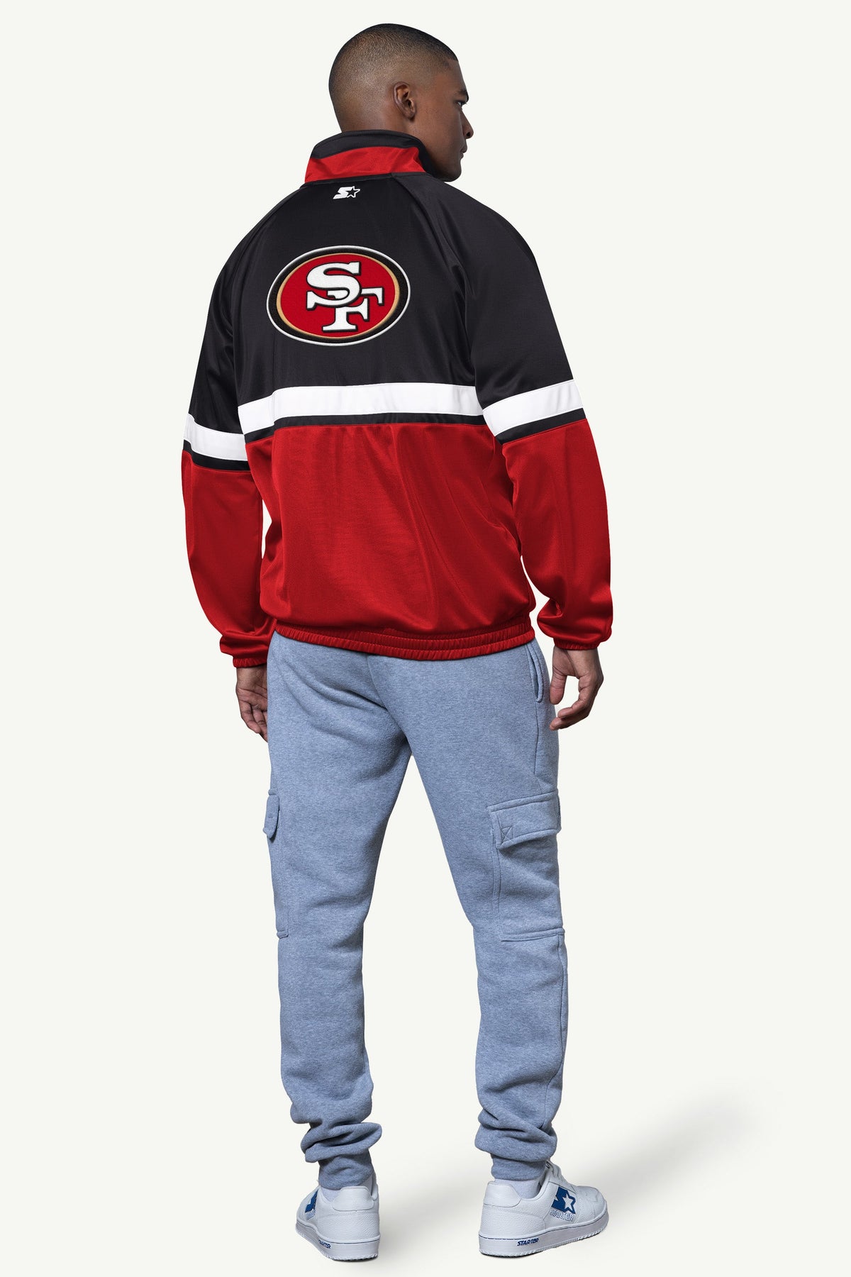 MENS SAN FRANCISCO 49ERS TRACK JACKET