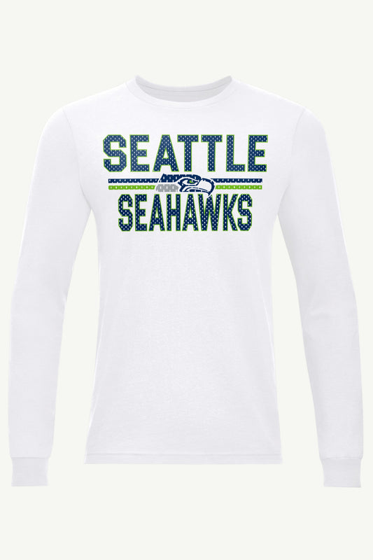MENS SEATTLE SEAHAWKS MESH LOOK LONG SLEEVE T SHIRT