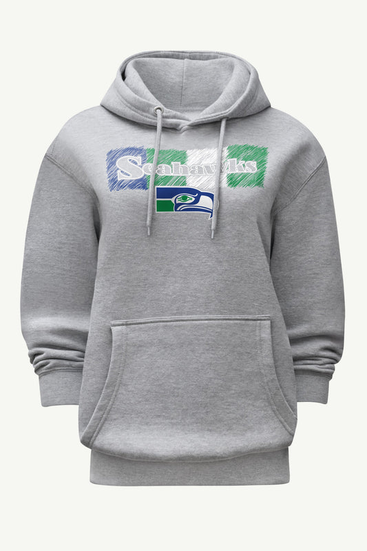 WOMENS SEATTLE SEAHAWKS COLOR SHADING HOODIE