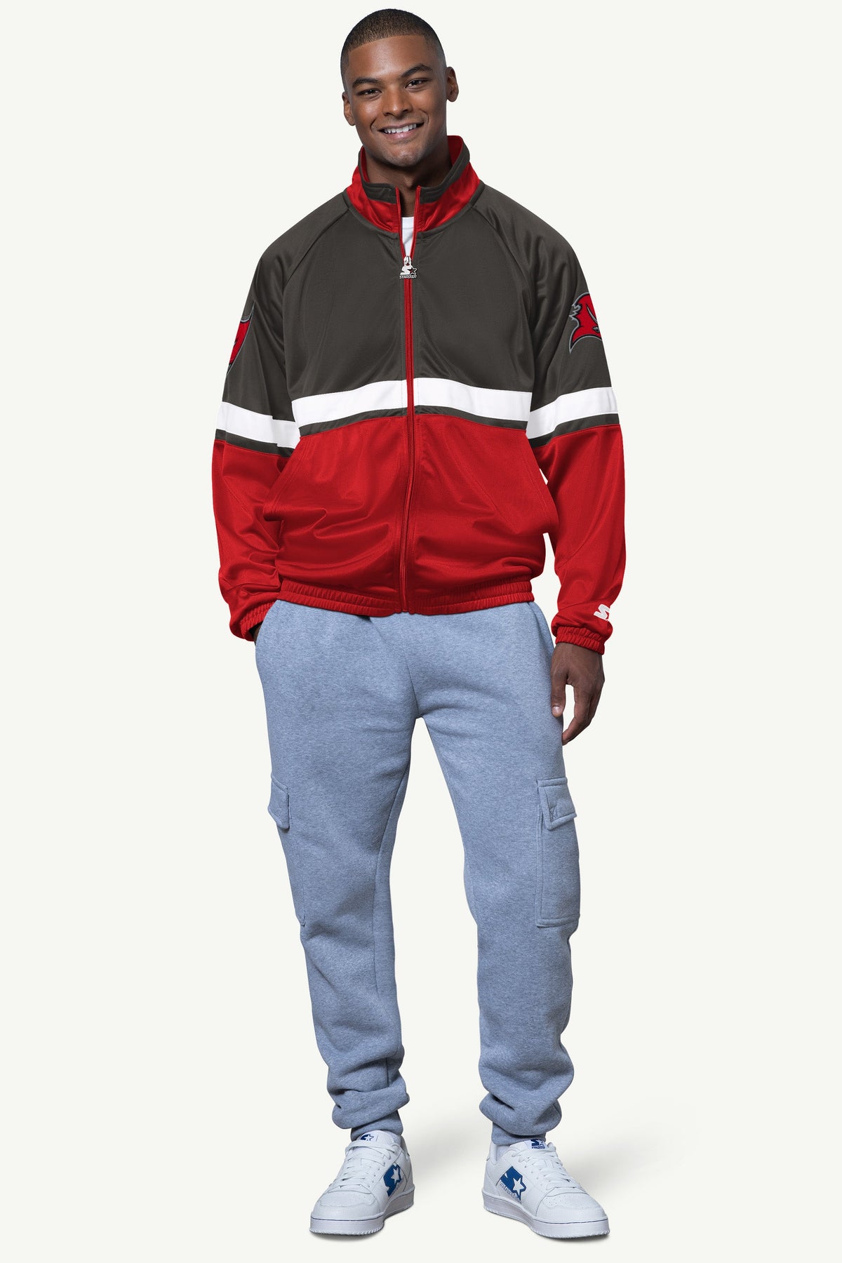 MENS TAMPA BAY BUCCANEERS VETERAN TRACK JACKET