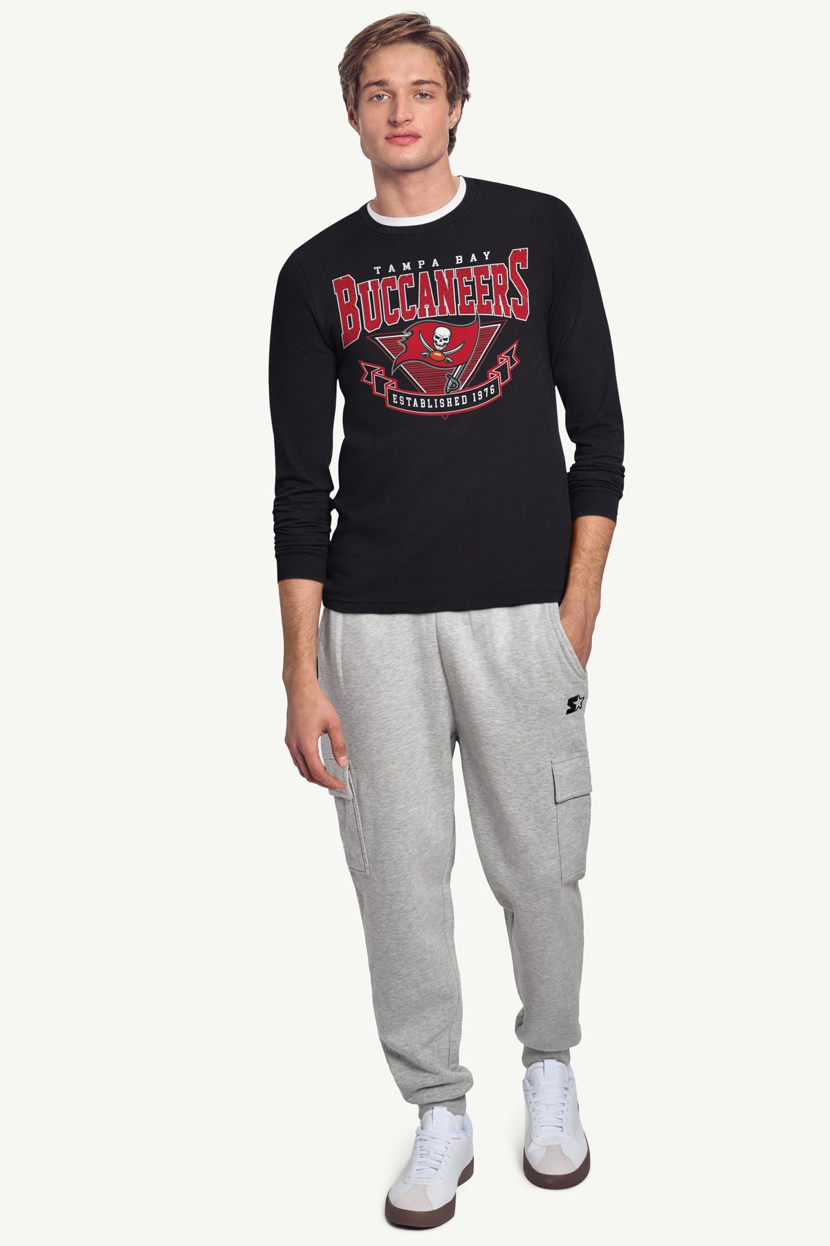 MENS TAMPA BAY BUCCANEERS 80's INSPIRED LONG SLEEVE T SHIRT