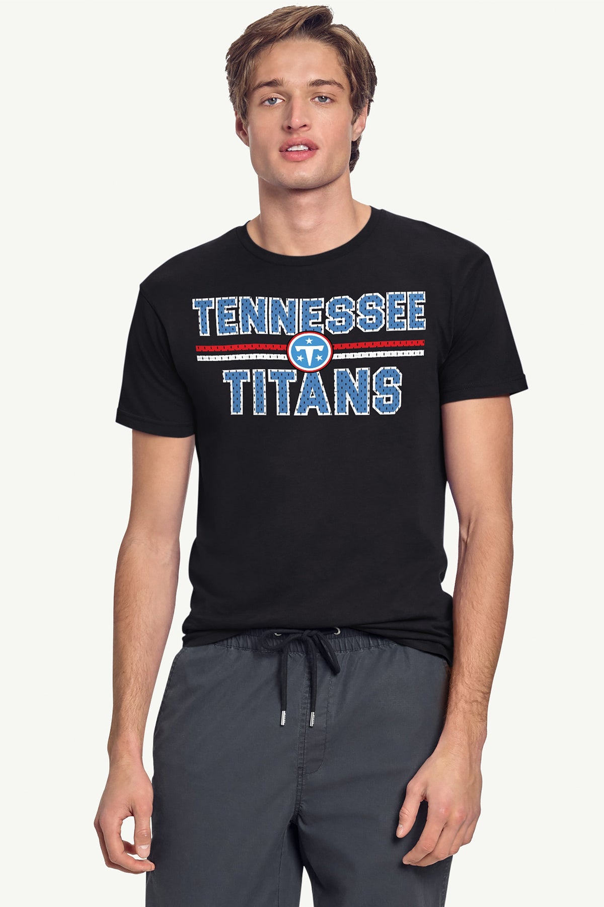 MENS TENNESSEE TITANS MESH LOOK SHORT SLEEVE T SHIRT