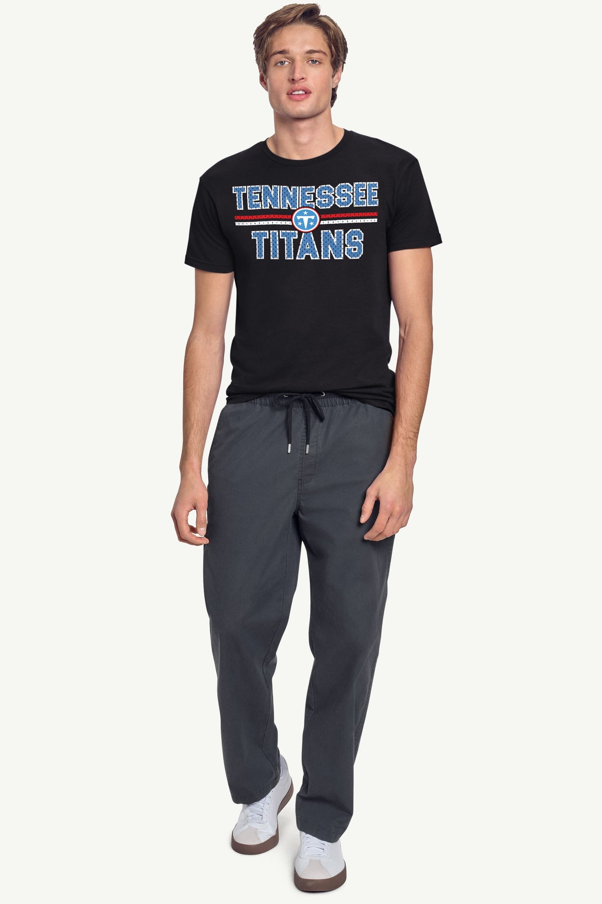 MENS TENNESSEE TITANS MESH LOOK SHORT SLEEVE T SHIRT