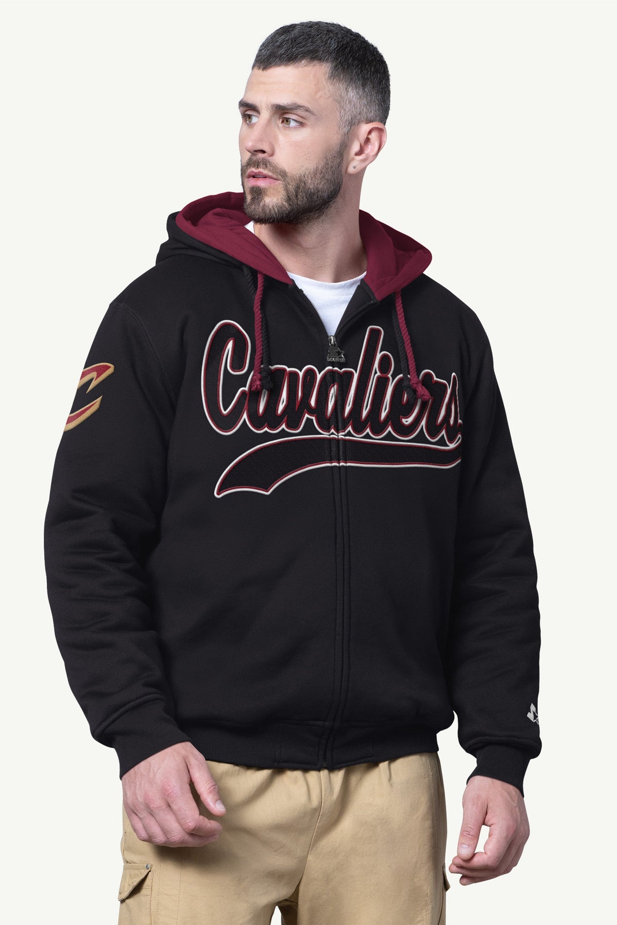 MENS CLEVELAND CAVALIERS ZIP UP SWEATSHIRT