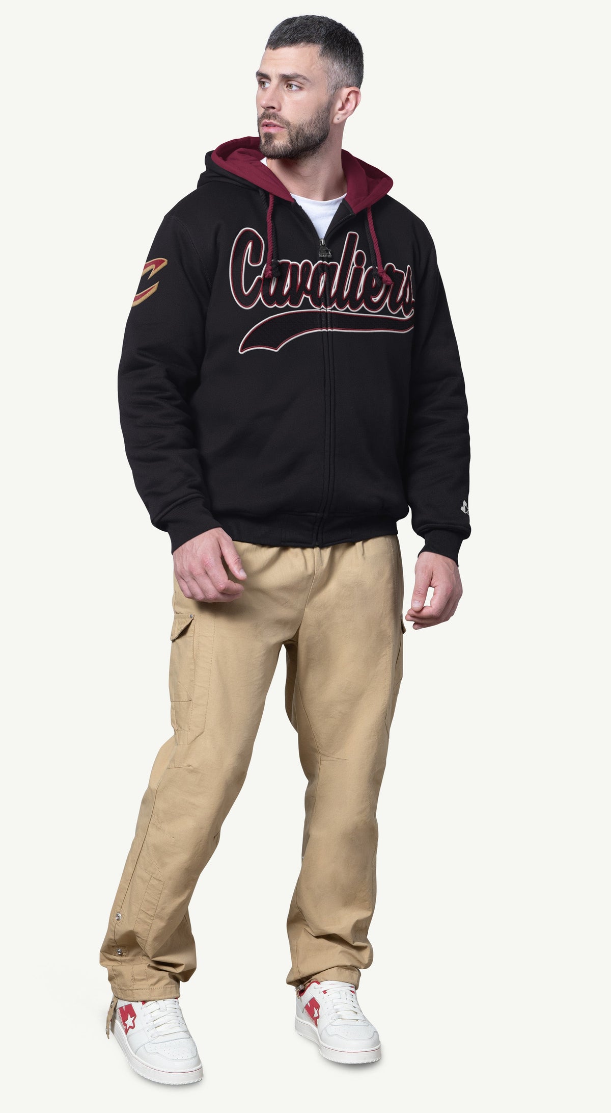 MENS CLEVELAND CAVALIERS ZIP UP SWEATSHIRT