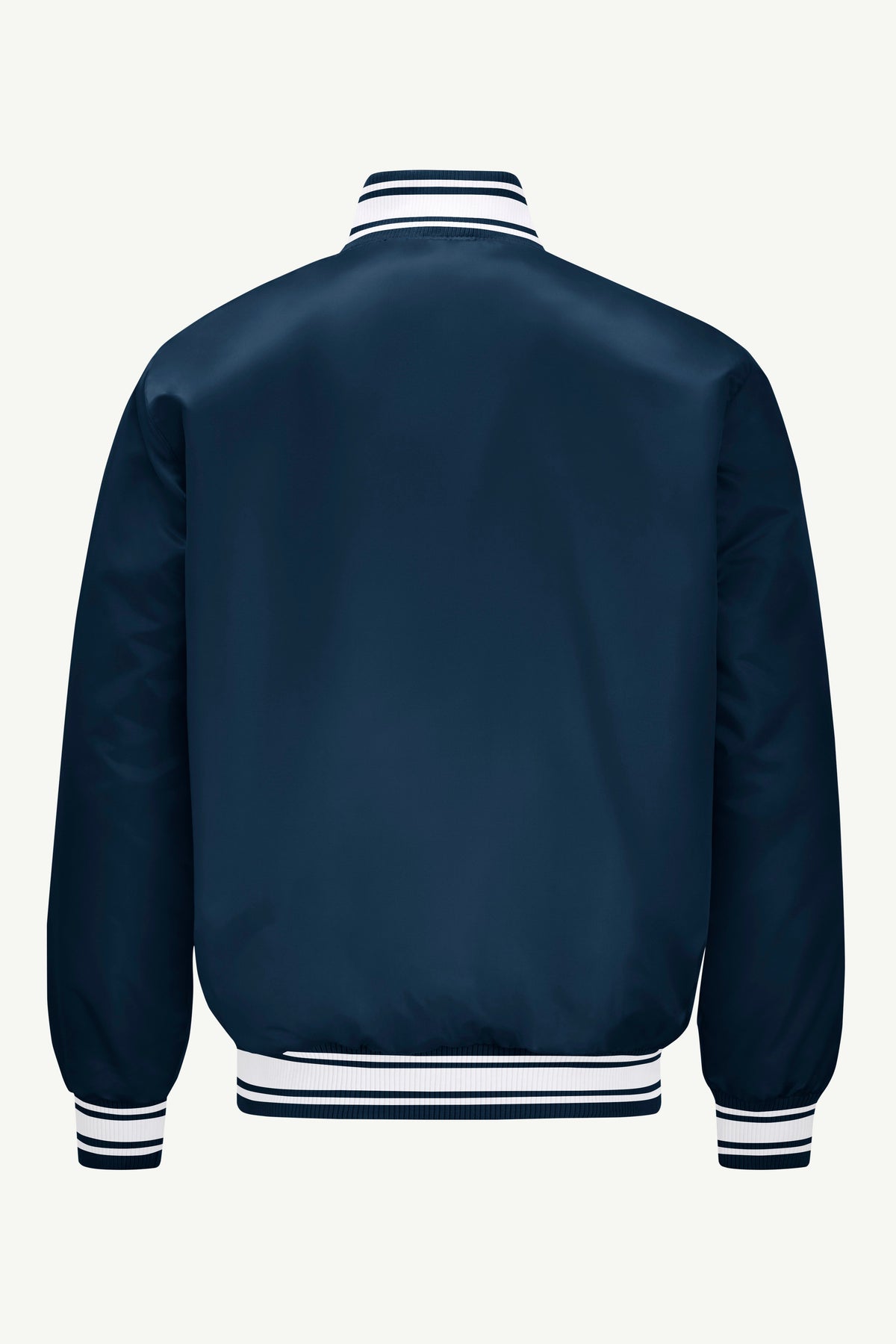 MENS DENVER NUGGETS PRINTED GRAPHIC SATIN VARSITY JACKET