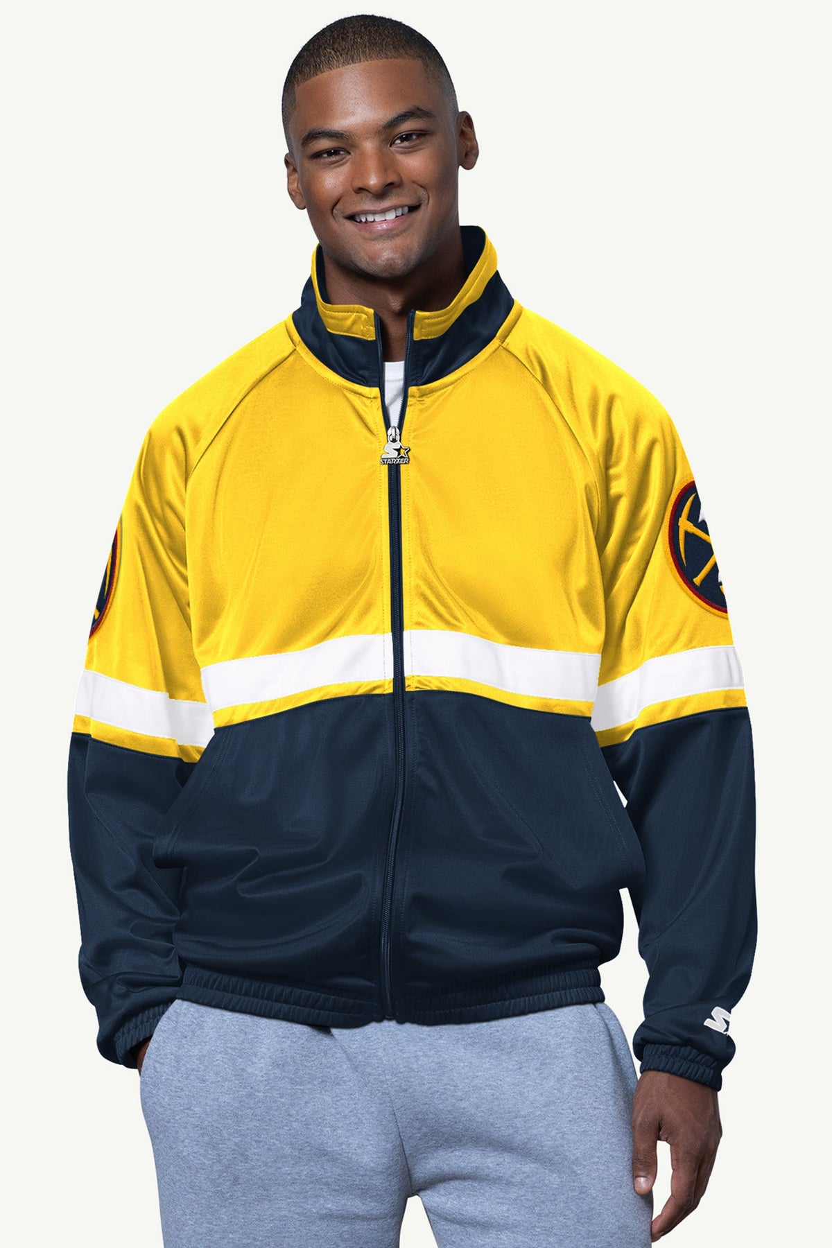 MENS DENVER NUGGETS VETERAN TRACK JACKET