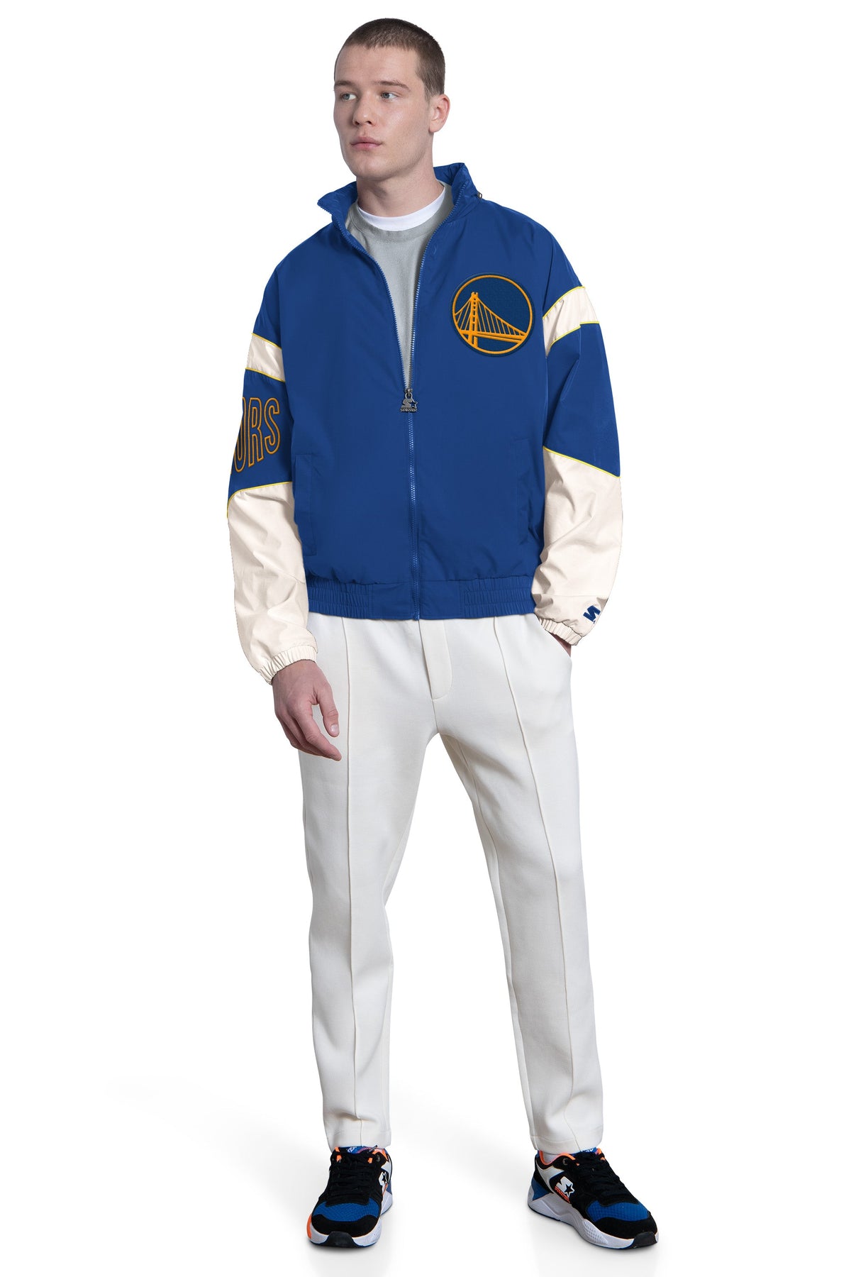 MENS GOLDEN STATE WARRIORS THE GUST FULL ZIP JACKET